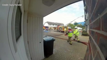 Fire rips through flats in Gravesend