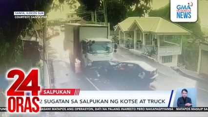 2 sugatan sa salpukan ng kotse at truck | 24 Oras