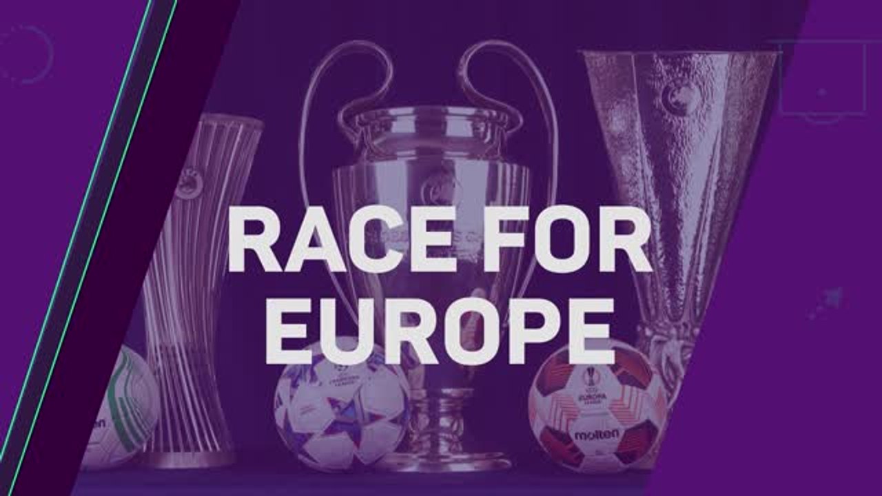 The Premier League race for Europe - One point in it with one game to go!