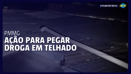 Polícia monta ação para pegar droga jogada em telhado por suspeito de tráfico