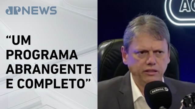 “Precisamos garantir o direito ao trabalho”, diz Tarcísio de Freitas sobre programa social de SP