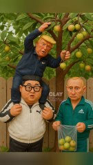 Trump, Putin, and Kim Jong Un stealing Apple..