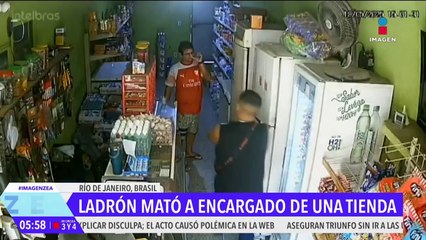 Ladrón asesina al encargado de una tienda en Brasil