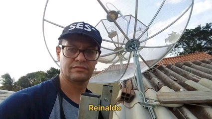 Nova Parabolica Com Antena de 1.50 chapa  ficou top demais