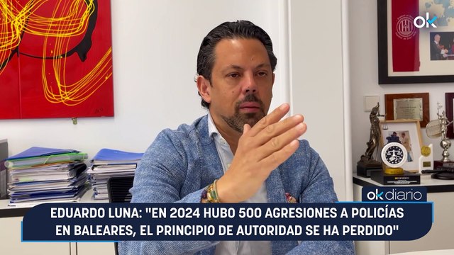 Eduardo Luna: En 2024 hubo 500 agresiones a policías en Baleares, el principio de autoridad se ha perdido