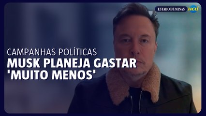Elon Musk planeja gastar 'muito menos' dinheiro para financiar campanhas políticas