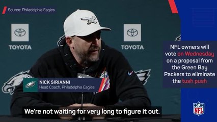 AMERICAN FOOTBALL: NFL: Sirianni continues to lobby for tush push