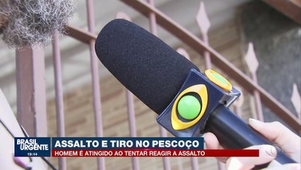 Homem reage a assalto e é baleado no pescoço