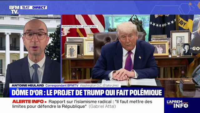 Dôme d'or : Donald Trump est déterminé à mettre en œuvre ce projet, pour le président américain il en va de la survie des Etats-Unis