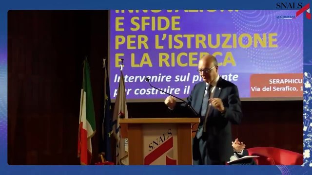 Valditara - Convegno SNALS Confsal - INNOVAZIONI E SFIDE PER L’ISTRUZIONE E LA RICERCA (21.05.25)