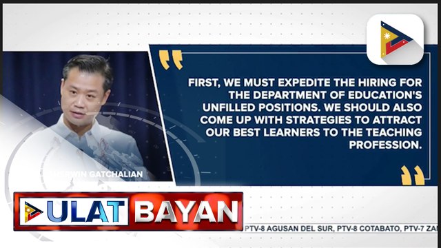 Sen. Gatchalian, hinimok ang pamahalaang pabilisin ang pagresolba sa kakulangan ng 30-K na guro