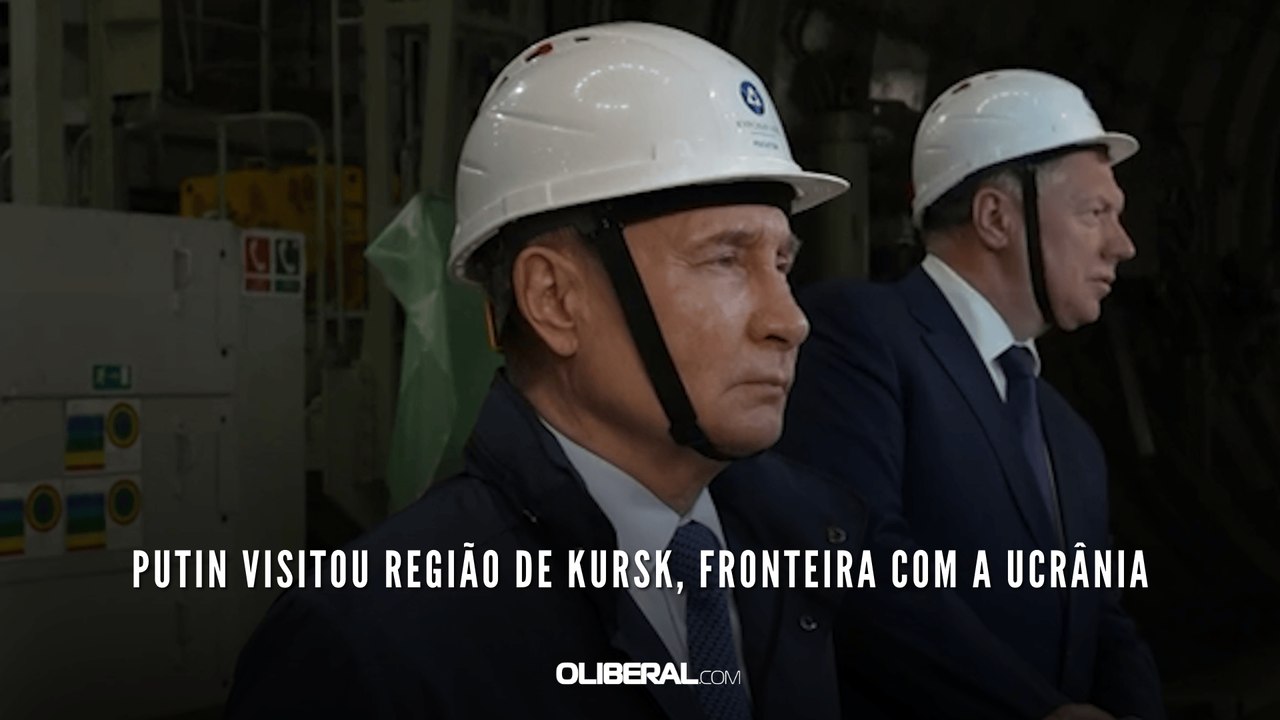 Putin visitou região de Kursk, fronteira com a Ucrânia