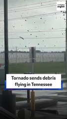 Tornado sends debris flying in Tennessee