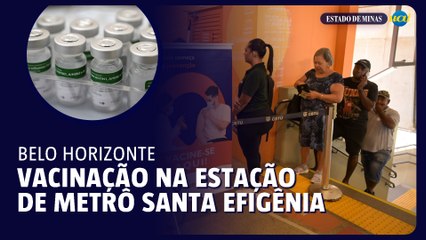 BH tem campanha de vacinação na estação de metrô Santa Efigênia