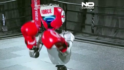 Robôs humanoides preparam-se para estreia no boxe em Hangzhou