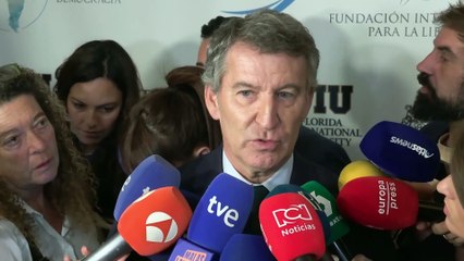 Feijóo pide a Israel que distinga en sus "actividades militares" el "terrorismo" de Hamás de la población civil