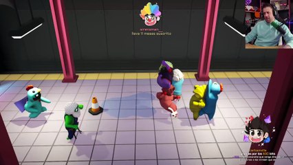 Auronplay juega a Gang Beasts con amigos