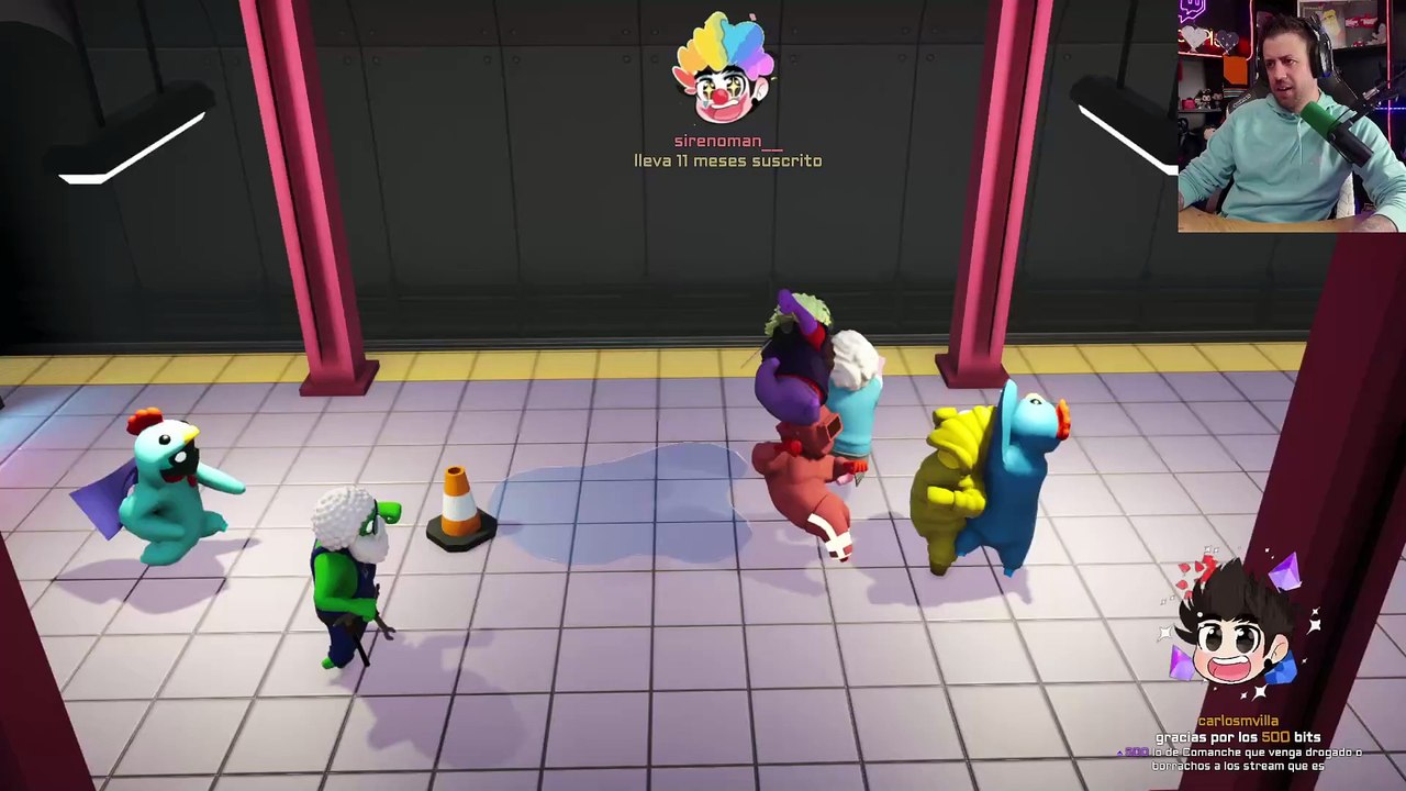 Auronplay juega a Gang Beasts con amigos