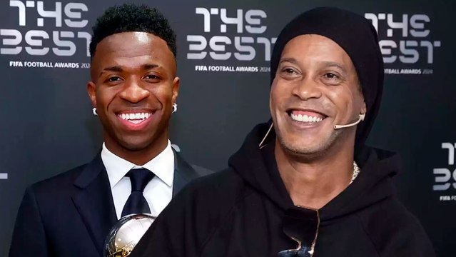 Ronaldinho pone las manos en el fuego por Vinicius Jr: Fue injusto que no ganara el Balón de Oro