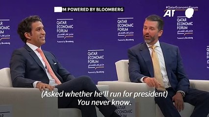 Trump Jr says 'maybe one day' he'll run for US president