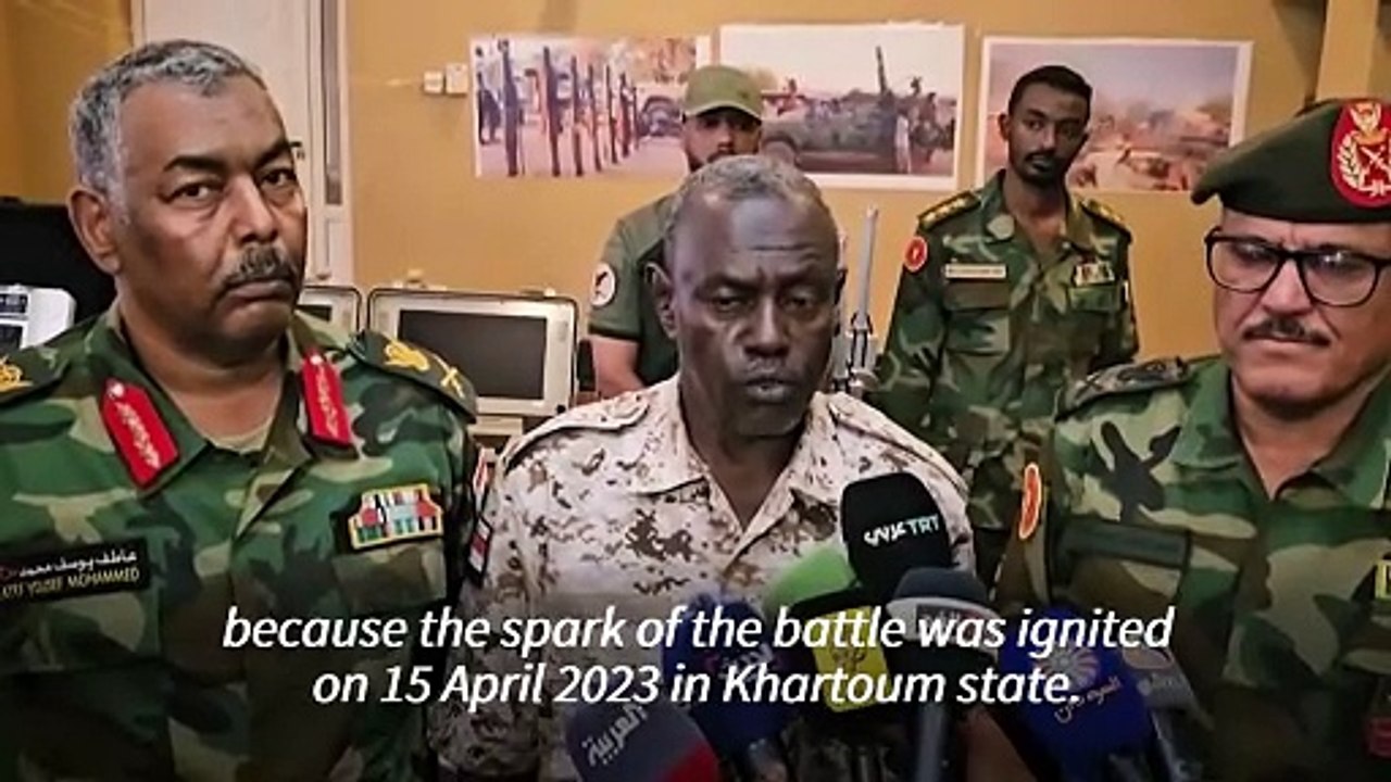 Sudanese soldiers patrol former RSF position south of Omdurman