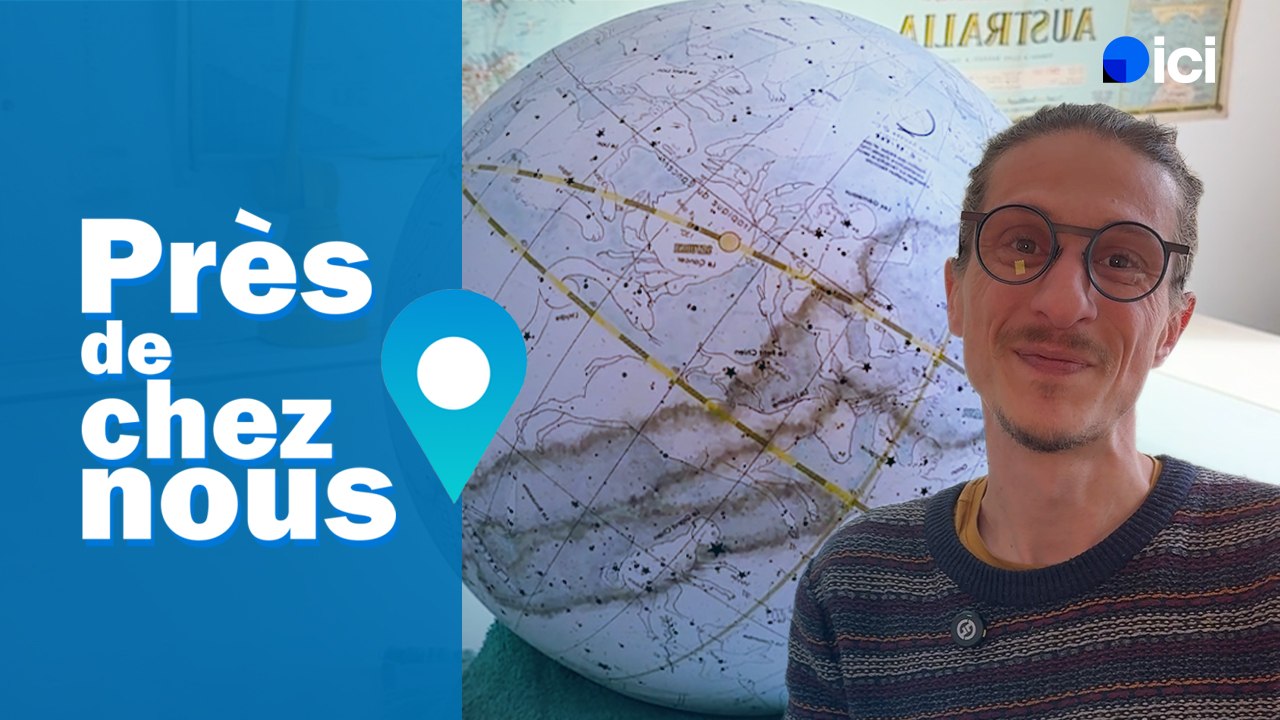 Alain fabrique des globes "pour faire rêver", à Besançon : "On mêle la science et la poésie"