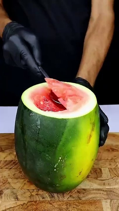 watermelon mix fruits jelly asmr / asmr cooking/ ASMR eating / ASMR