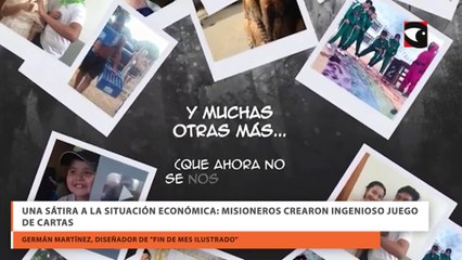 Una sátira a la situación económica misioneros crearon ingenioso juego de cartas