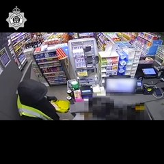 Knife-wielding robber screamed in cashier's face as he stole cash and energy drink from Telford garage