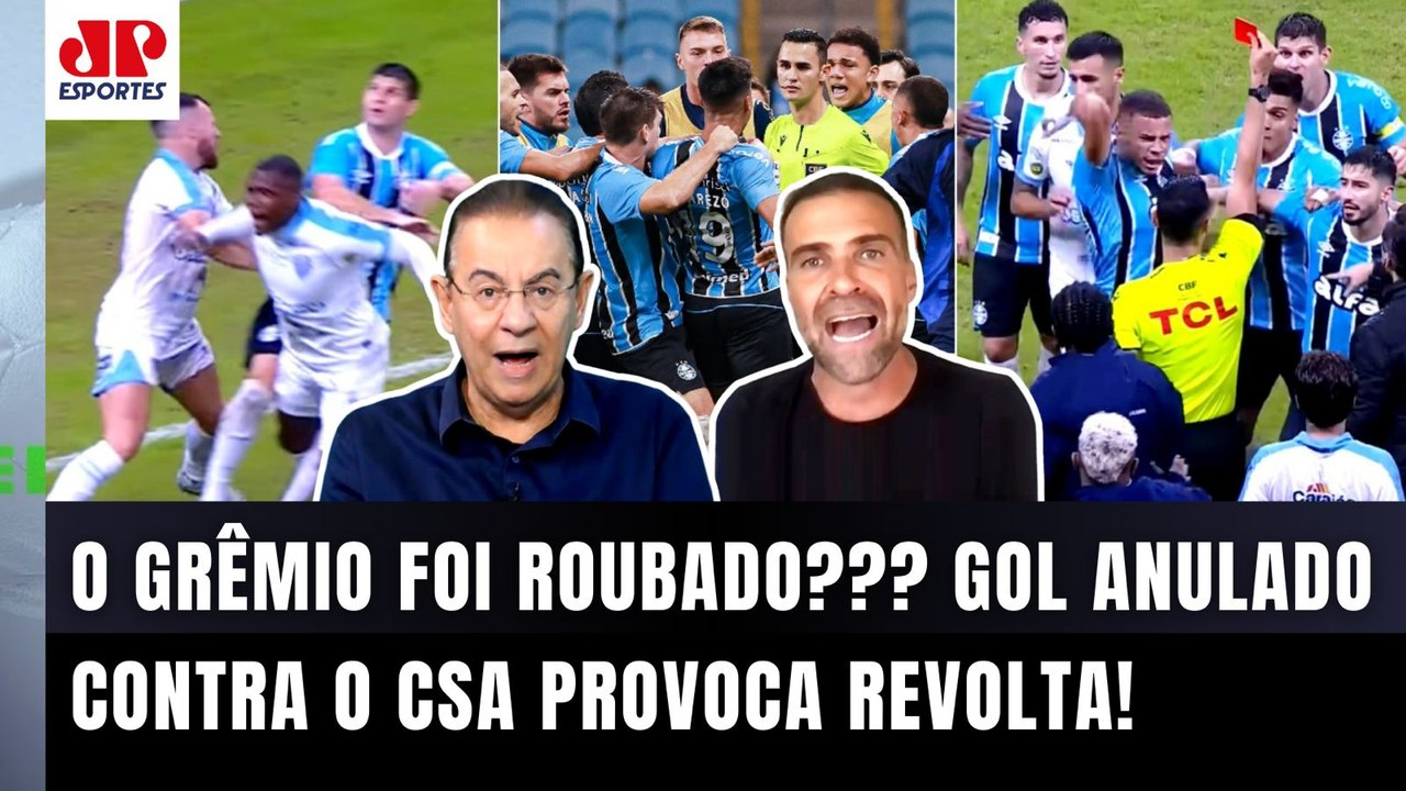 "É UM ESCÂNDALO!!! A CBF é UM LIXO!!! E o AÚDIO do VAR..." Grêmio foi ROUBADO? | GOL ANULADO vs CSA!