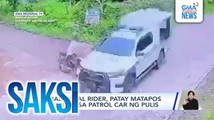 Habal-habal rider, patay matapos sumalpok sa patrol car ng pulis | Saksi