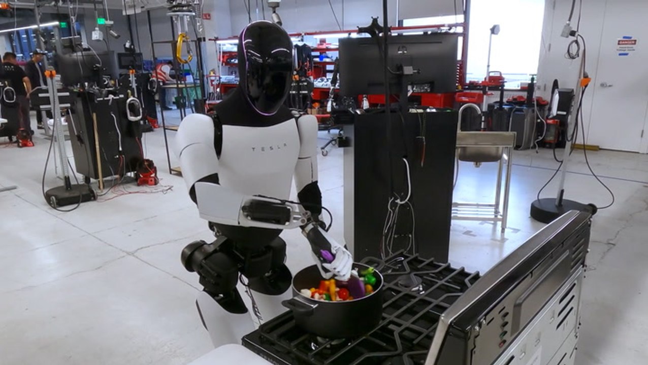 Elon Musk showcases ‘biggest product ever’ Tesla Optimus robot doing household chores
