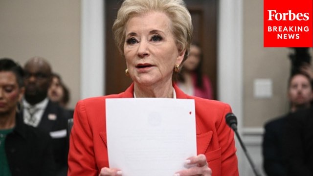 Education Sec. Linda McMahon Delivers Opening Remarks In House Appropriations Committee Hearing