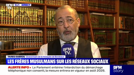 Frères musulmans: "C'est une organisation vieillissante qui n'a aucune influence sur les jeunes" explique Tareq Oubrou, grand imam de la mosquée de Bordeaux