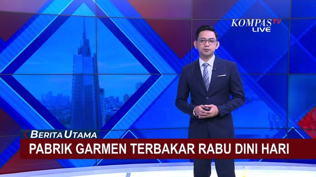Pabrik Garmen di Sleman Terbakar, Damkar dan Water Canon Milik Polisi Dikerahkan ke Lokasi