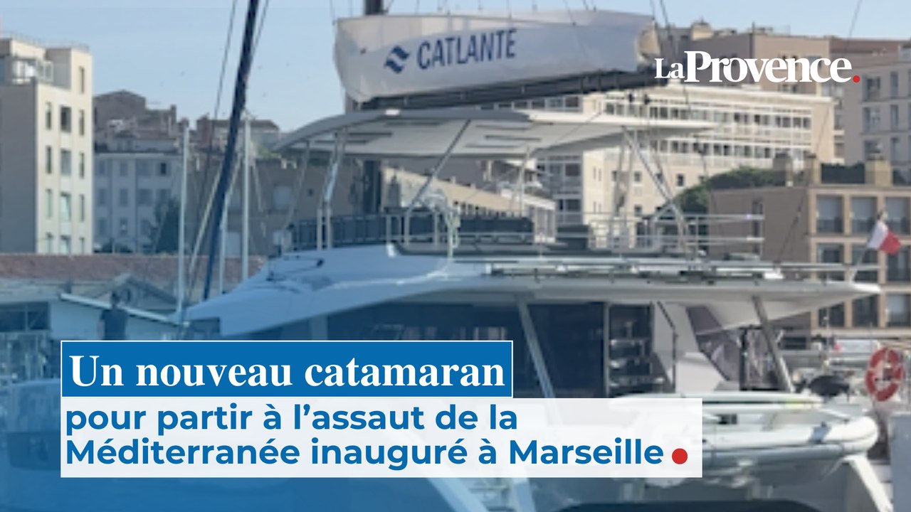 Un nouveau catamaran pour partir à l'assaut de la Méditerranée inauguré à Marseille