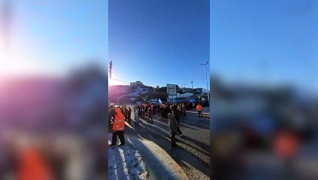 Masiva movilización y paro en Tierra del Fuego