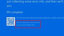 How do i fix Blue Screen Critical Process Died in windows 11 / 10 / 8 / 7