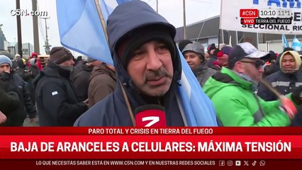 Paro total y crisis en Tierra del Fuego