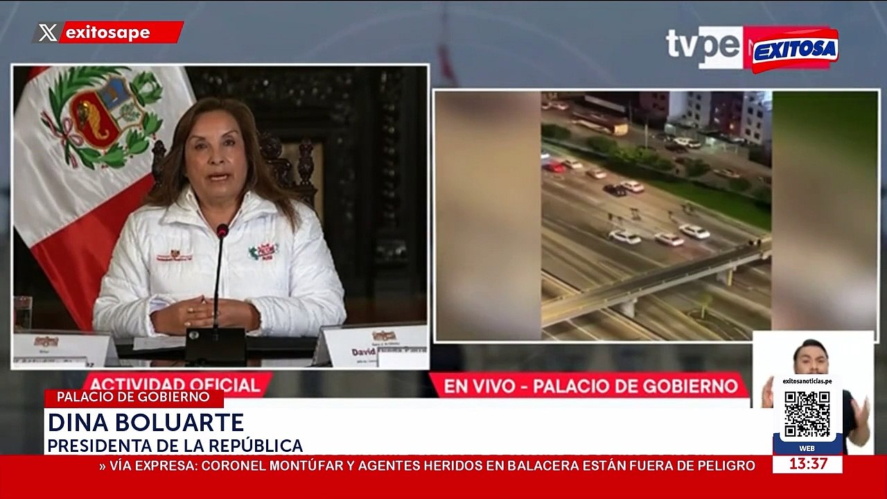 Dina Boluarte muestra gratitud a policías herid...