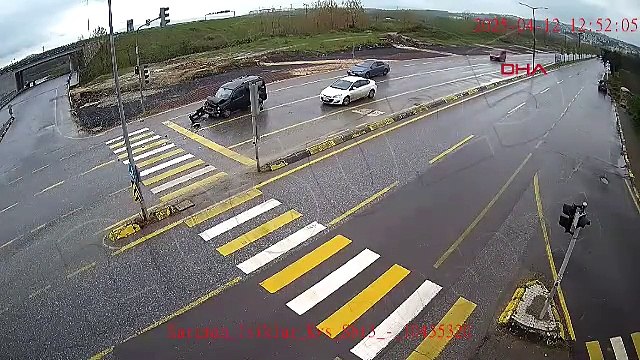Sakarya'da trafik kazaları KGYS kameralarında