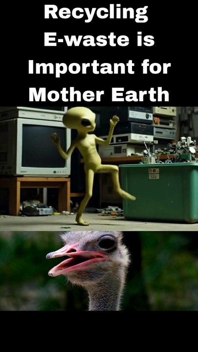 Recycling is Important for Mother Earth Please recycle all E-waste