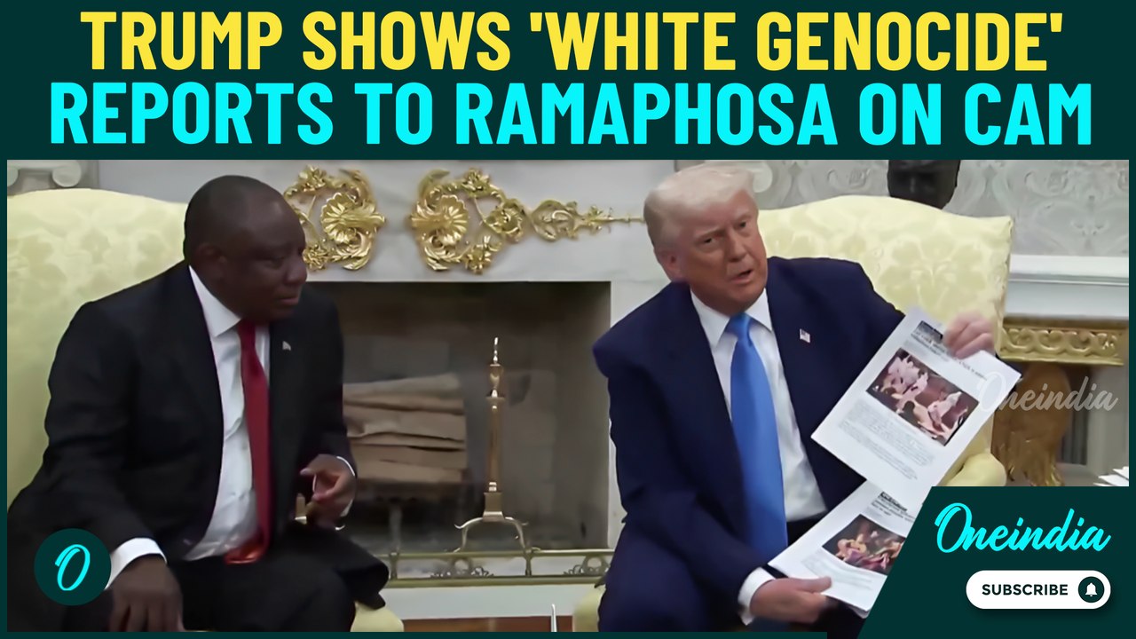 Trump Embarrasses Ramaphosa in front of Media: Reports of 'White South Africans Fleeing Racist Laws'