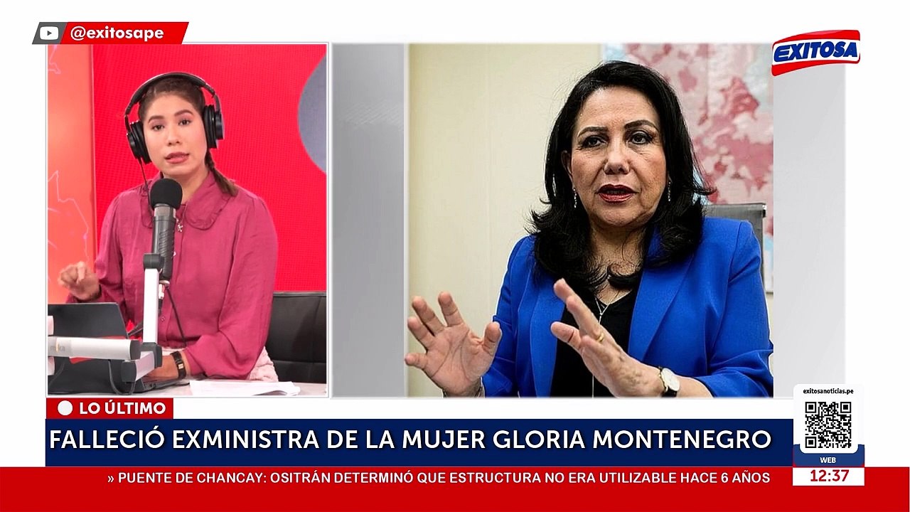 Gloria Montenegro: Fallece exministra de la Mujer y Poblaciones Vulnerables a los 69 años