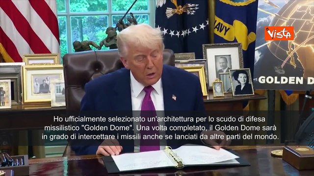 Trump annuncia Golden Dome per proteggere USA: Intercetterà missili lanciati da tutto il mondo
