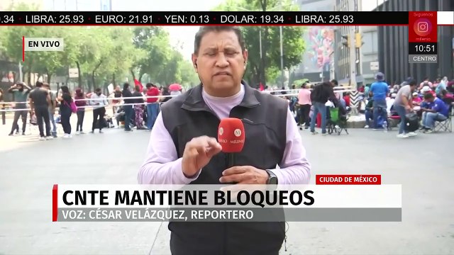 Maestros de la CNTE mantienen bloqueos por protesta entre Reforma e Insurgentes