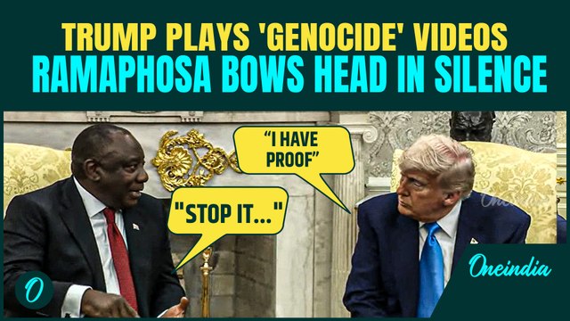 South African President 'Insulted' at White House, Pleads Trump to Stop Displaying 'Genocide' Videos
