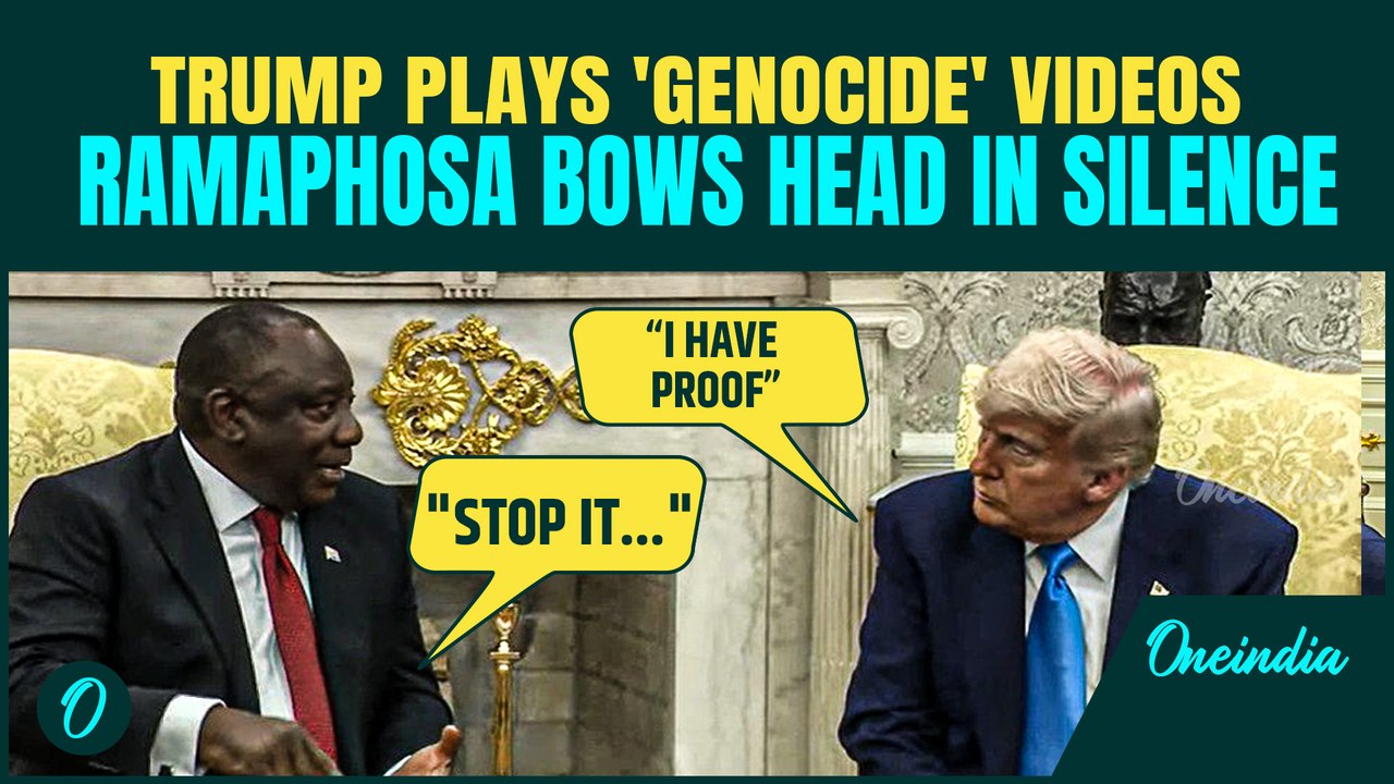 South African President 'Insulted' at White House, Pleads Trump to Stop Displaying 'Genocide' Videos