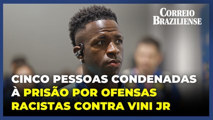 Cinco pessoas são condenadas à prisão na Espanha por ofensas racistas contra Vini Jr