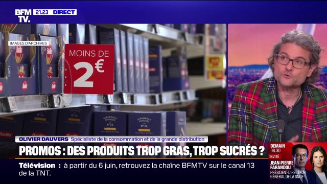 Alimentation: pour Olivier Dauvers, spécialiste de la consommation, le phénomène des promotions sur les produits mauvais pour la santé n'est pas surprenant